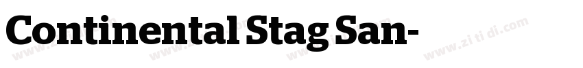 Continental Stag San字体转换